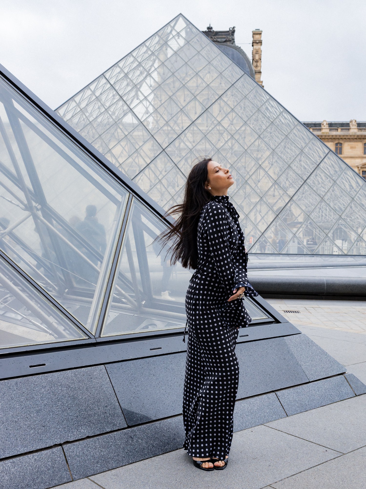 Paris fashion portrait at the Palais Royal